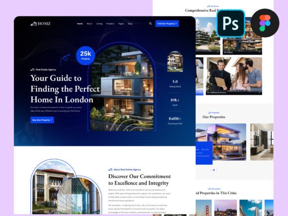 Accelerating Business Growth with a Versatile Home Real Estate Agency UI Template