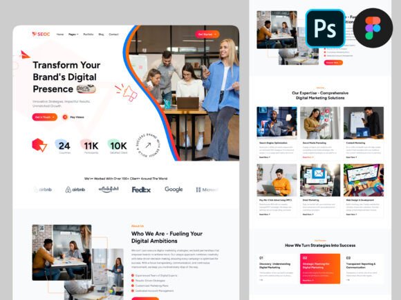 Digital Marketing Landing Page PSD Figma: A Practical Workflow for Modern Web Design