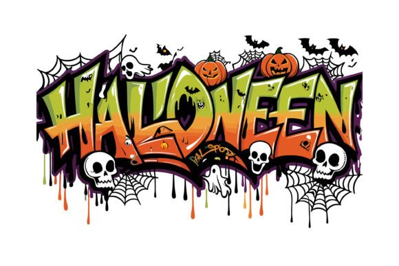Halloween Typography Graffiti Art: A Design Evaluation