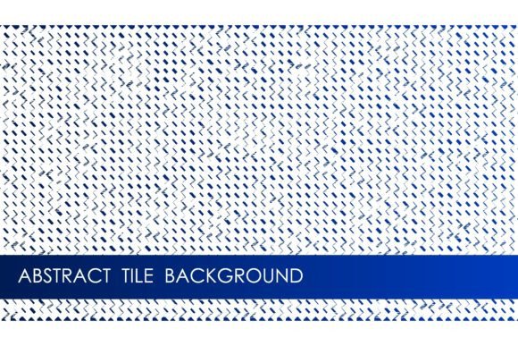 Horizontal Vibrant Mosaic Abstract Background