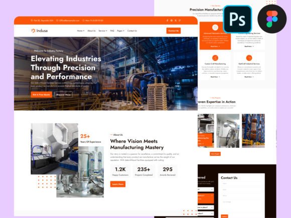 Industry Factory Website Design UI: A Modern Blueprint