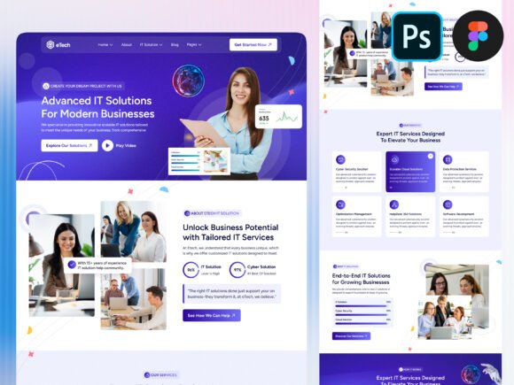 IT Solution Landing Page Design PSD: A Comprehensive Guide