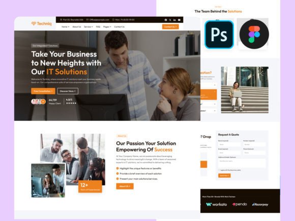 It Solution Website UI PSD Figma Design: A Practical Guide for Professional Web Development