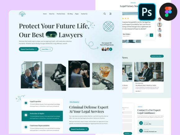 Law Firm Landing Page UI Design Guide