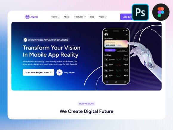 Mobile Application Landing Page PSD: A Strategic Asset for Modern Professionals