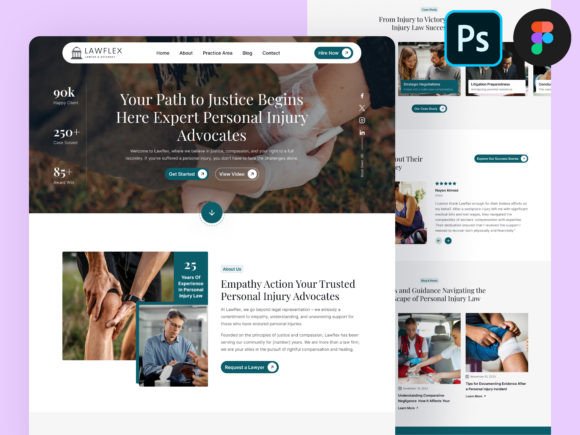 Personal Lawyer Website UI PSD Figma: A Practical Evaluation