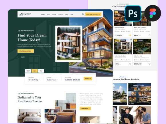 Reimagining Digital Presence with the Home Real Estate UI Template