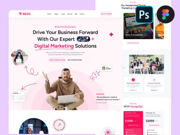 SEO Digital Marketing Figma Design PSD: A Strategic Blueprint for Professional Services