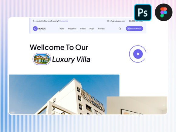 Single Property Landing Page PSD Figma: A Versatile Design Foundation for Modern Professionals